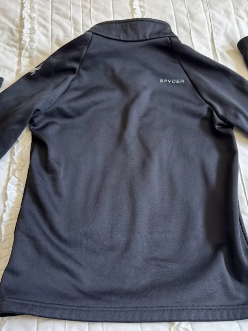 Spyder Kids Large Quarter Zip Black Pullover